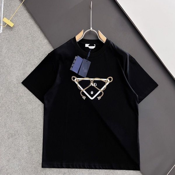 

fashion t shirt men women designers t-shirts tees apparel man s chest letter shirt luxury clothing street shorts sleeve clothes tshirts siz, White;black