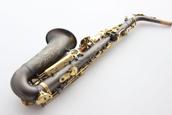 

french selm 54 e flat alto saxophone eb professional musical instrument saxe matte black simulation process sax salma