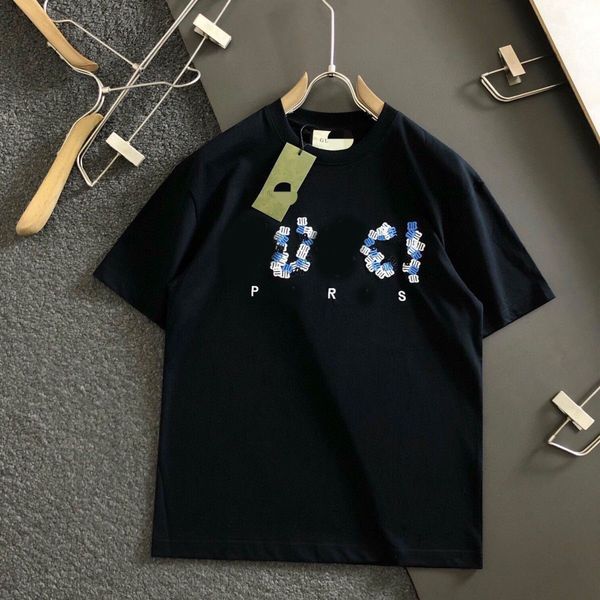 

fashion t shirt men women designers t-shirts tees apparel man s casual chest letter shirt luxury clothing street shorts sleeve clothes tshi, White;black