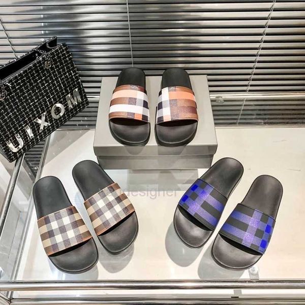 

designer slippers women mens bur slides sandle sandal 2023 new flat bottom slim slippers for non slip couples men's and women's fo, Black