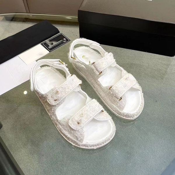 

fashion luxury designer men's and women's sandals slippers leather printed metal buttons with box 35-45 adfs ddassadqdxxqwqfv, Black