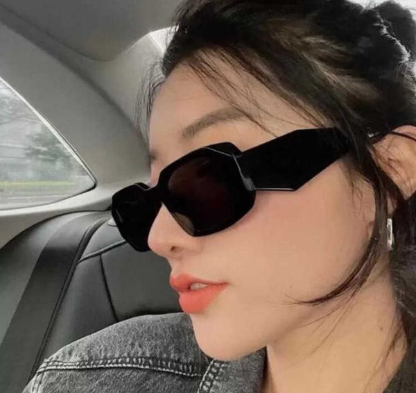

2023 new sunglasses designer classic eyeglasses goggle outdoor beach sun glasses for man woman mix color optional triangular signature, White;black