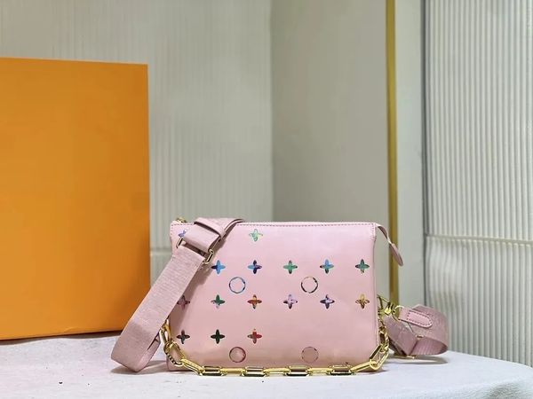 

designer coussin pm bag multicolour embossed leather handbag designers luxurys womens cross body fall in love bags chain purse wallets m2120