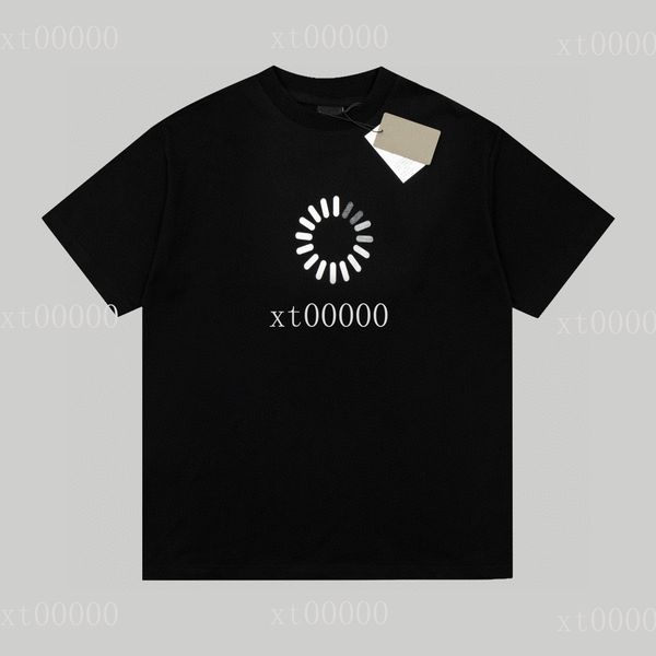

22ss designer letter printed t shirts tee sweatshirt fashion high street short sleeves summer casual t-shirt breathable men women crew neck, Black;brown