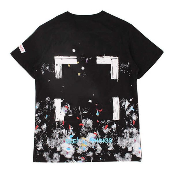 

classics luxury men's t shirts brandoff offs t-shirts fashion back arrow x printd men women eur size tees couples white loose t-shirt, White;black
