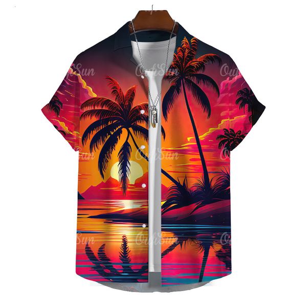 

mens casual shirts coconut shirt men summer clothing 3d graphics apparel 5xl streetwear oversized short sleeve for male 230726, White;black