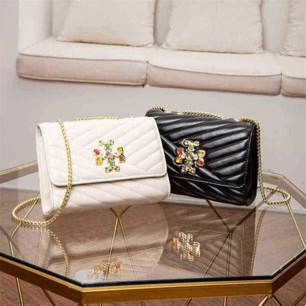 

2023 luxury bags rhinestone chain popular texture niche style shoulder messenger