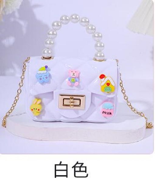 

2023 new handmade patch diy mini bag chain crossbody bag princess bag children's coin purse jelly bag 06