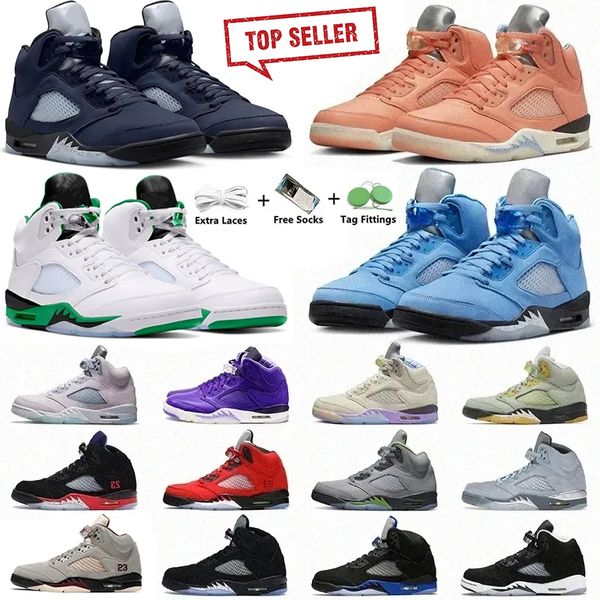 

jumpman 5 5s men basketball shoes university blue lucky green sai easter aqua anthracite georgetown crimson bliss concord pinksicle mens tra
