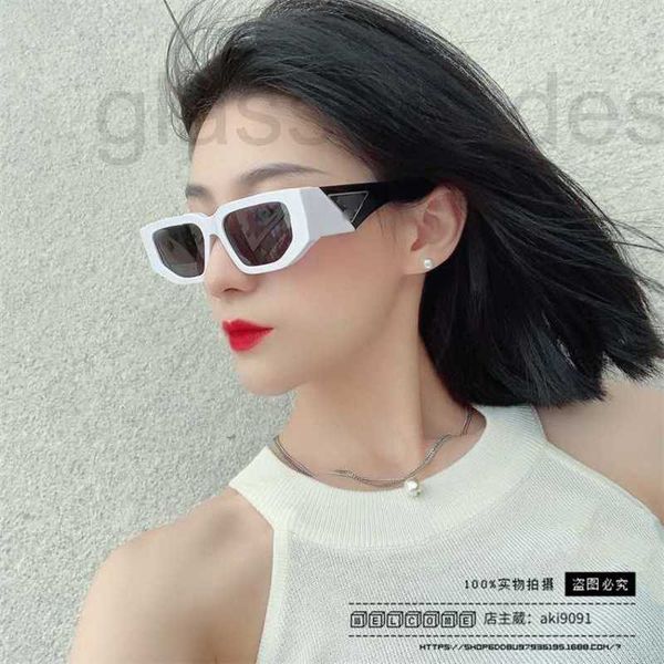 

sunglasses designer 23 new p small square sunglasses women ins same style personalized plate spr09z y310, White;black