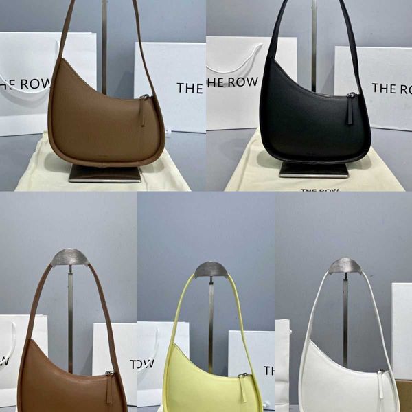 

light luxury and minimalist the row women's bag small crowd minimalist underarm moon wrap tooth wrap minimal soft pea wrap hand twisted