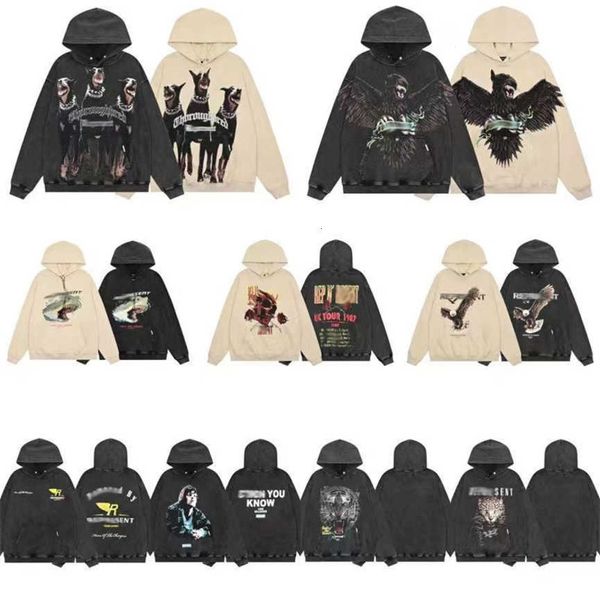 

american fashion brand repre hoodies vintage shark doberman pinscher hoodie for men and women plus size streetwear pullover sweatshirts loos, Black