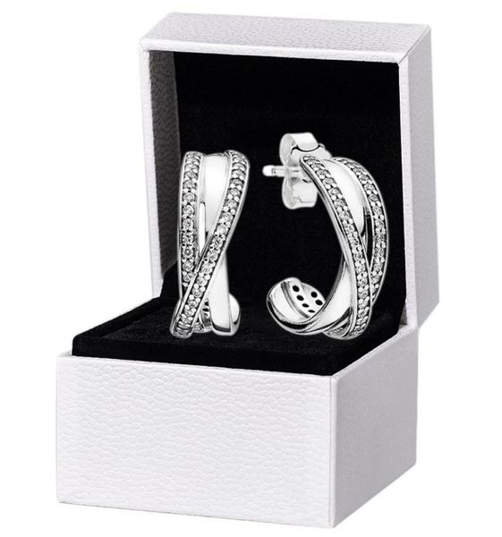 

sparkling hook stud earring for p 925 sterling silver wedding party jewelry for women girlfriend gift cz diamond designer ea5279663, Golden;silver