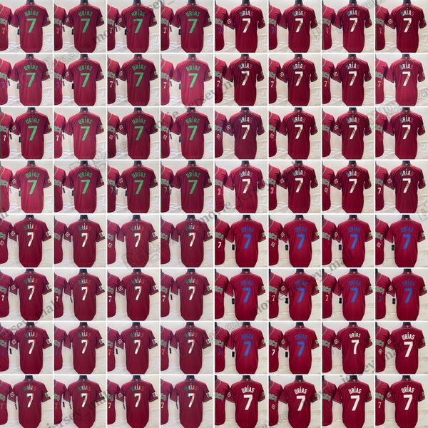 

julio urias baseball jerseys world cup color matching red stitched shirts men size s--xxxl, Blue;black