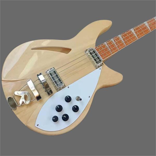 

classical bass guitar four strings, hollow bass, product, 2023