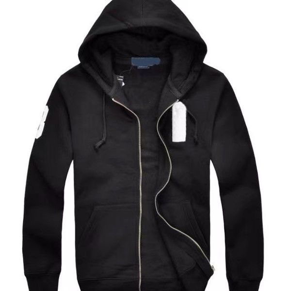 

men's jacket hooded embroidery leisure sports hooded zipper in spring and autumn., Black;brown