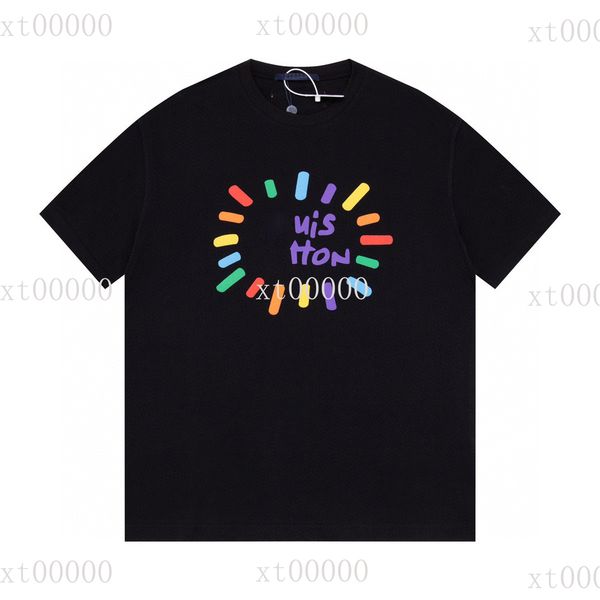 

22ss designer letter printed t shirts tee sweatshirt fashion high street short sleeves summer casual t-shirt breathable men women crew neck, Black;brown