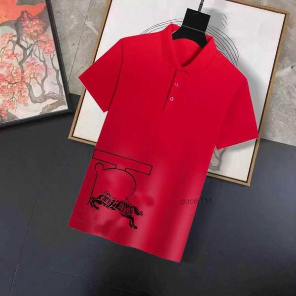 

short lapel burbreries 9492 summer business men's t-shirt t-shirts fashion shirts designer men polo large shirt burberies sleeve, White;black