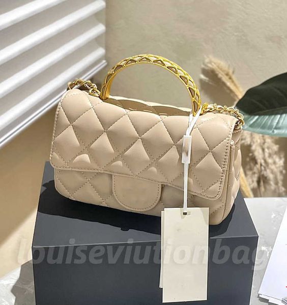 

designer shopping crossbody diamond lattice soft shoulder bag gold ball woc chain flap leather cowhide hasp belts handle bags channel 104334