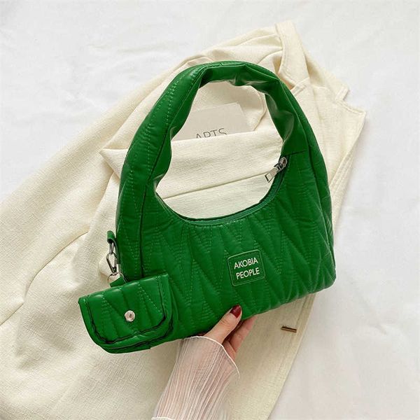 

designer bags miu bag leisure underarm women's bag embroidered simple shoulder bag solid color small square bag small hanging bag bowli