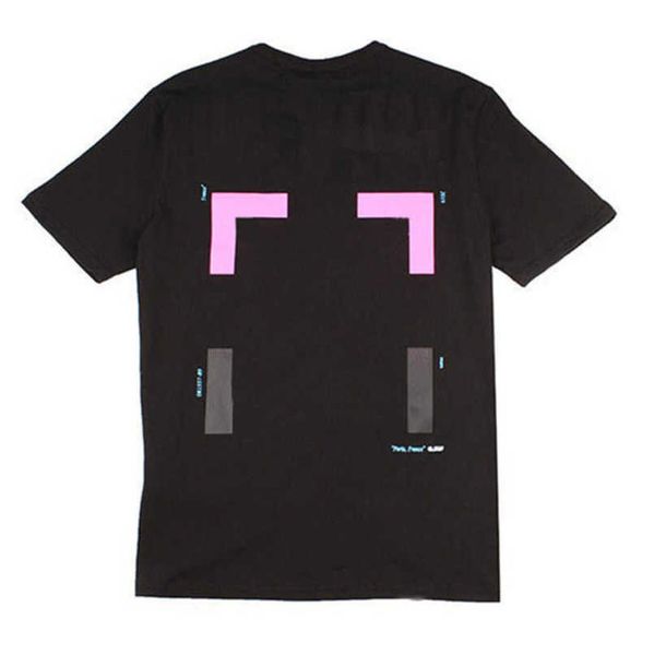 

luxuryoffs men's classics t shirts brand offer t-shirts fashion back arrow x printd men women eur size tees couples loose fat t-shirt, White;black