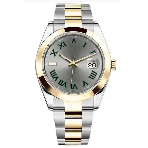 

aaa mens watch 2813 oyster watches waterproof automatic mechanical sweeping movement watch roman number stainless president desinger oyster, Slivery;brown