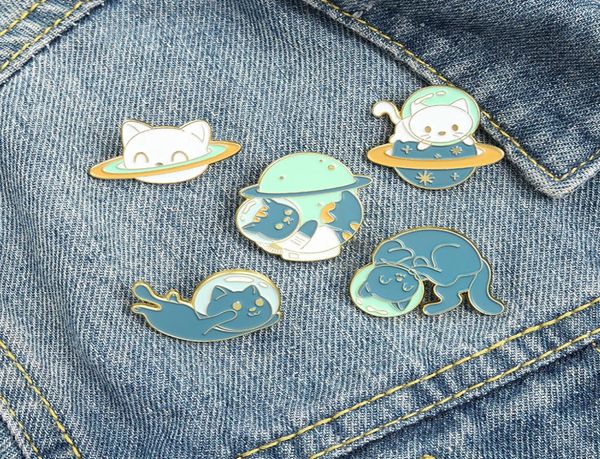 

cartoon cat enamel pin brooch highquality highend men women backpack clothe decorations badge gift for friends5836905, Gray