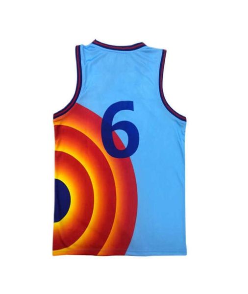 

movie space jam 2 kids jersey vest shirt shorts cosplay james tune squad suit summer boys girls fashion sportswear clothes y09135791015, Black