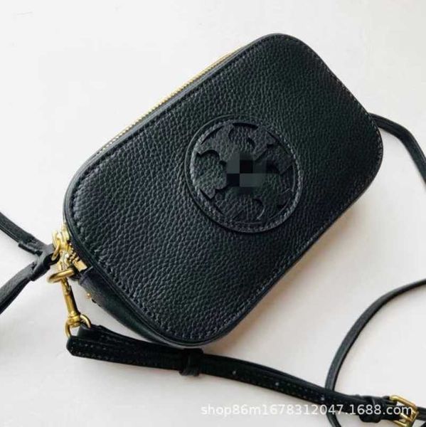 

designer luxury bags 2023mile new tb double zipper litchi pattern cowhide women's one shoulder crossbody camera bag