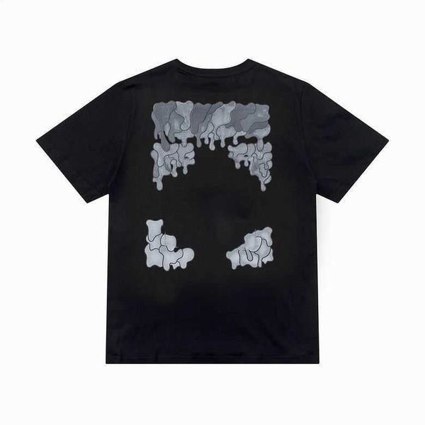 

fashion black designer cross t shirt gradient dissolve luxury back arrow printing brand short sleeves tshirts mens t-shirt summer casual wom, White;black