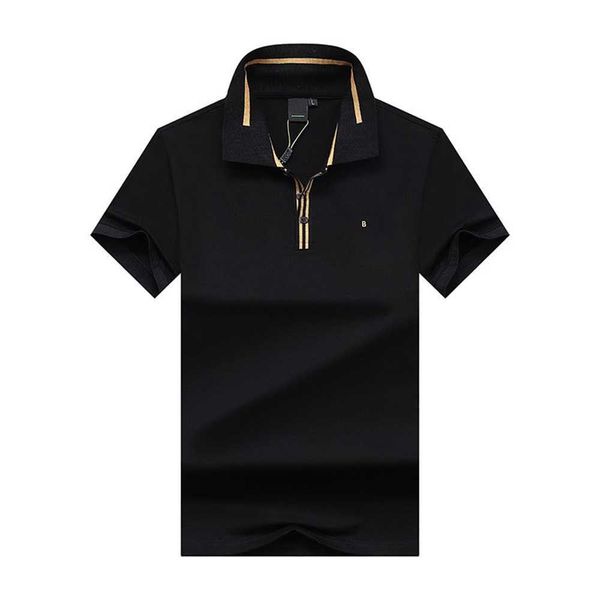 

boss men t shirts designer boss polo shirt lapel fashion brand luxury business men's clothing summer trend m-xxxl wd1k, White;black