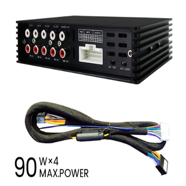 

caja amplificadora de audio para coche, subwoofer de graves, de sonido de radio, android dsp, 4x47w, nuevo, 2022
