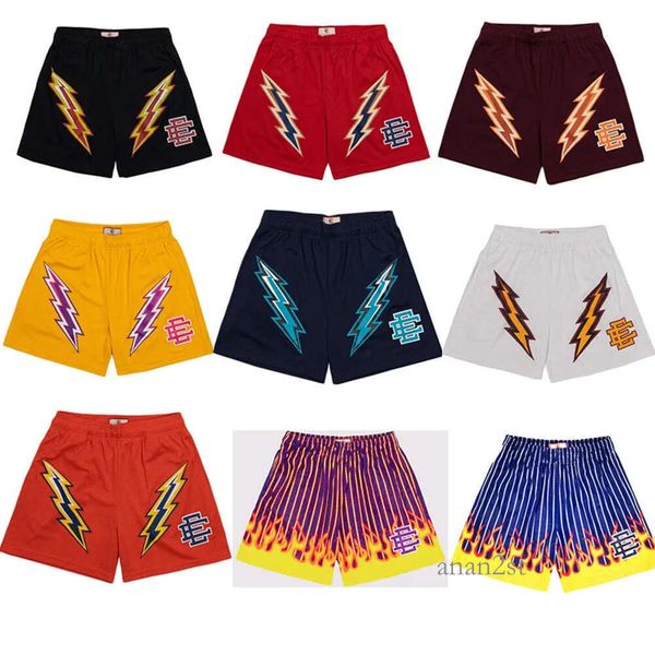 

2022 new summer eric emmanuel mens running shorts sport running fiess quick dry workout pants men gym men shorts, White;black