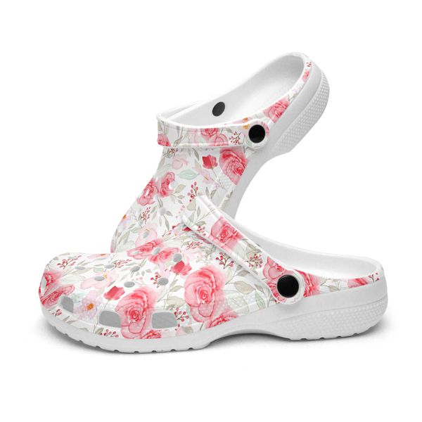 

diy custom shoes slippers mens womens blooming red roses sneakers trainers 36-48