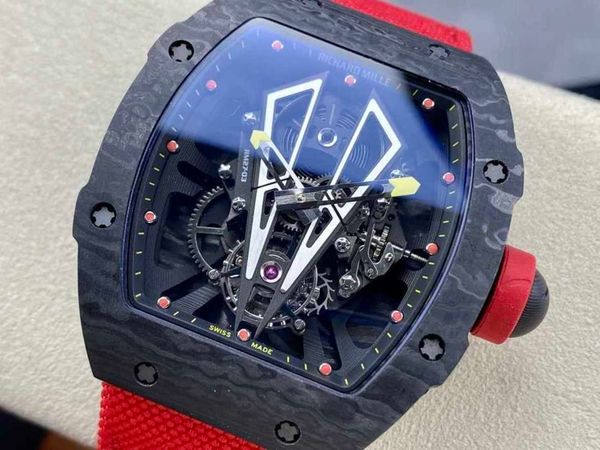 

designer rm27-03 real tourbillon watch fantasic superb men wrist watches zpun bbr factory high-end quality mechanical uhr ntpt all carbon fi, Slivery;brown