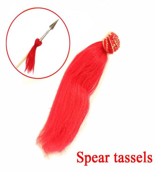 

10pcs red nylon fiber spear tassel kung fu0123456788373192
