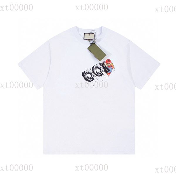 

22ss designer letter printed t shirts tee sweatshirt fashion high street short sleeves summer casual t-shirt breathable men women crew neck, Black;brown