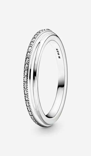 

100% 925 sterling silver triple band pave rings fashion for women wedding engagement jewelry accessories3433368, Slivery;golden