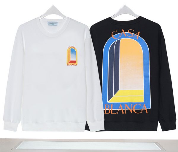 

new designer mens sweatshirts womens hoodies men fashion sweatshirt letter print pullovers autumn winter hoodie casual fashionable casablan, Black