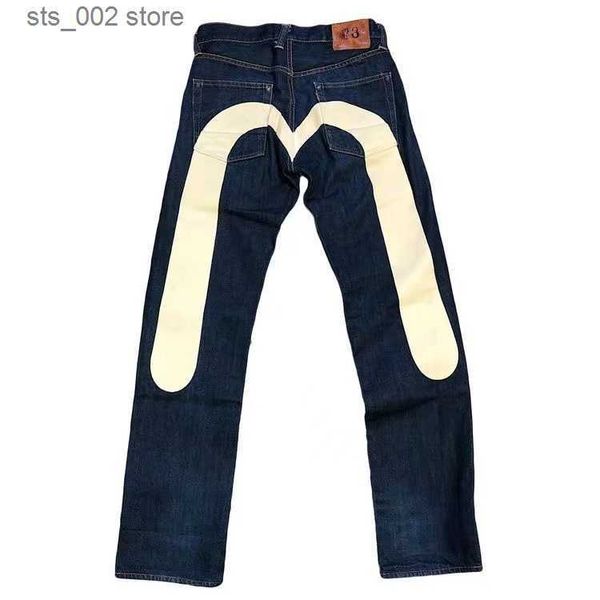 

men's jeans harajuku retro personalized print washed baggy denim pants y2k jeans new mens hip hop gothic straight casual wide leg trous, Blue