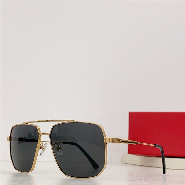 

new fashion design square-shape pilot sunglasses 9659t metal frame simple and popular style versatile outdoor uv400 protection glasses, White;black