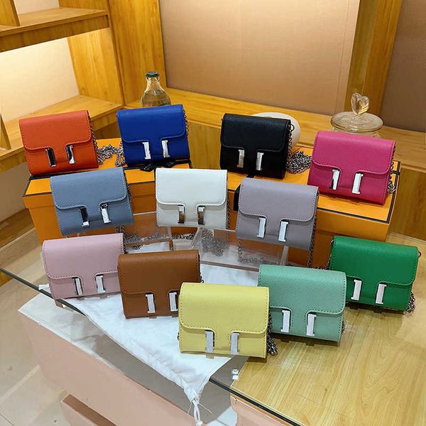 

designer wallet mini kangkang bag new fashion h-button versatile chain small square one shoulder crossbody bag