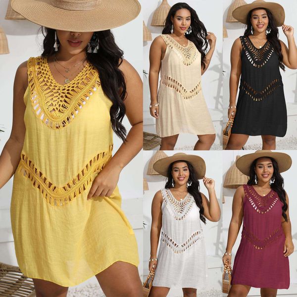 

womens dresses l sized clothes hooked t shirt beach bikini blouse, Black;gray