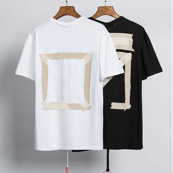 

luxury men's classics t shirts brandoffs offer t-shirts fashion back arrow x printd men women eur size tees couples loose t-shirt hip, White;black