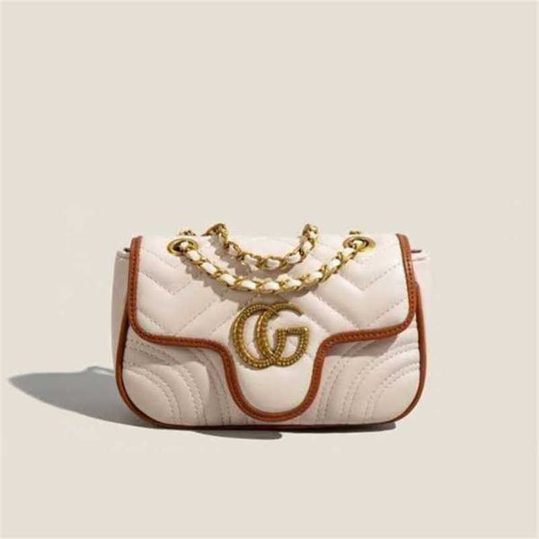 

2023 new luxury bags sense female red shoulder small square armpit messenger