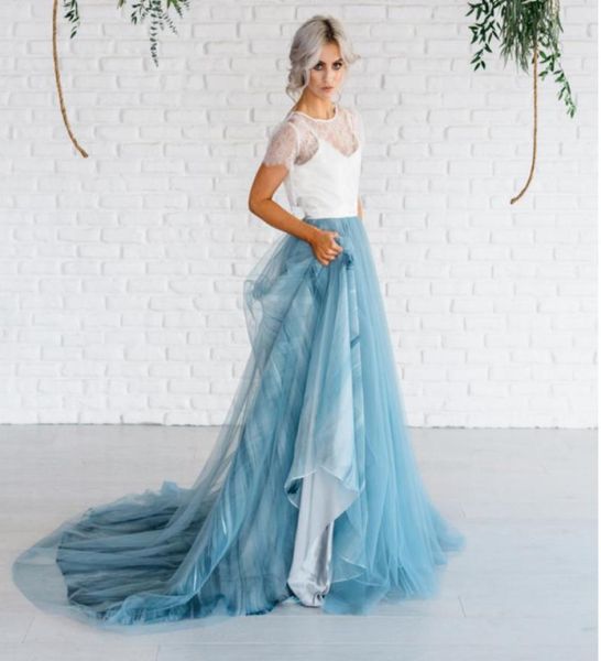 

skirts dusty blue long bridal tulle for pography romantic soft skirt women with train 150 cm of back custom made1564633, Black