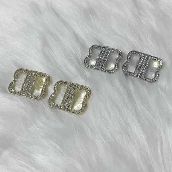 

luxurys brand stud earrings womens designer gold silver diamond earring jewelry ladies fashion letter b hoop dangle earings rings 2302171bf, Golden;silver