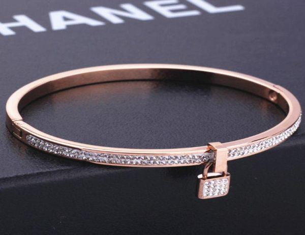 

stainless steel screw clasp love couple fine jewelry women brand discount bracelet bangle for womens stainless steel bangles7496796, Black