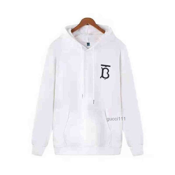 

hoodie and and classic luxury pullover tbs letter printed autumn burberies winter fashion mens sweater burbreries womens designer hoodeds, Black