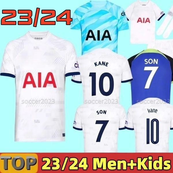 

4xl 22 23 24 kane son soccer jerseys hojbjerg richarlison kulusevski perisic 2023 lucas football kit shirt bryan purple men kids kit tottenh, Black;yellow